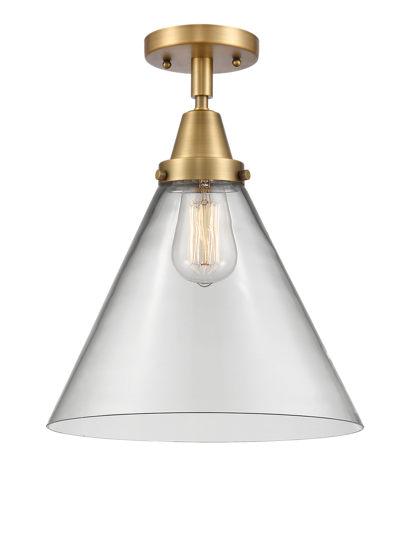 Caden Semi-Flush Brushed Satin Nickel