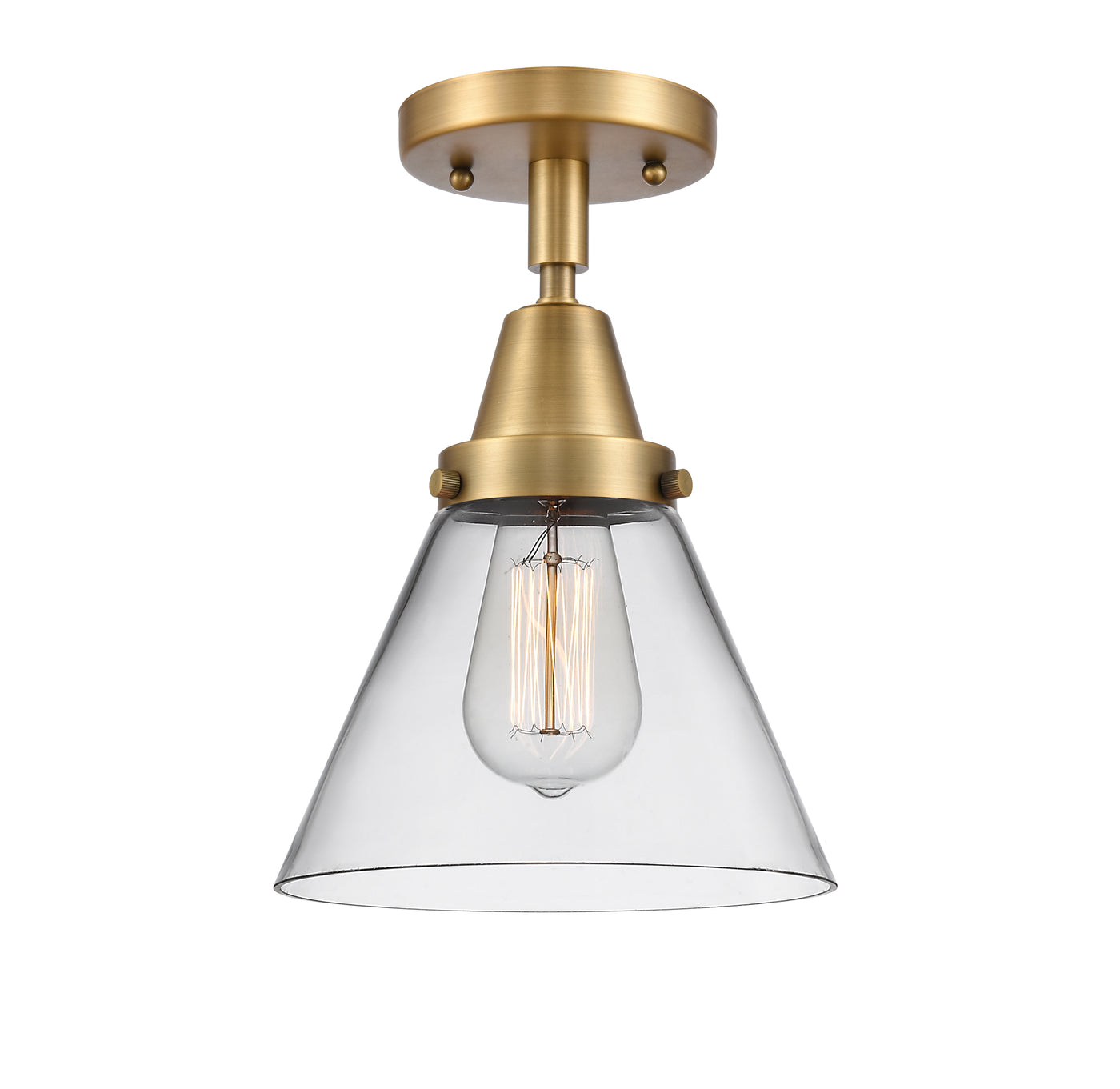 Caden Semi-Flush Mount Brushed Satin Nickel