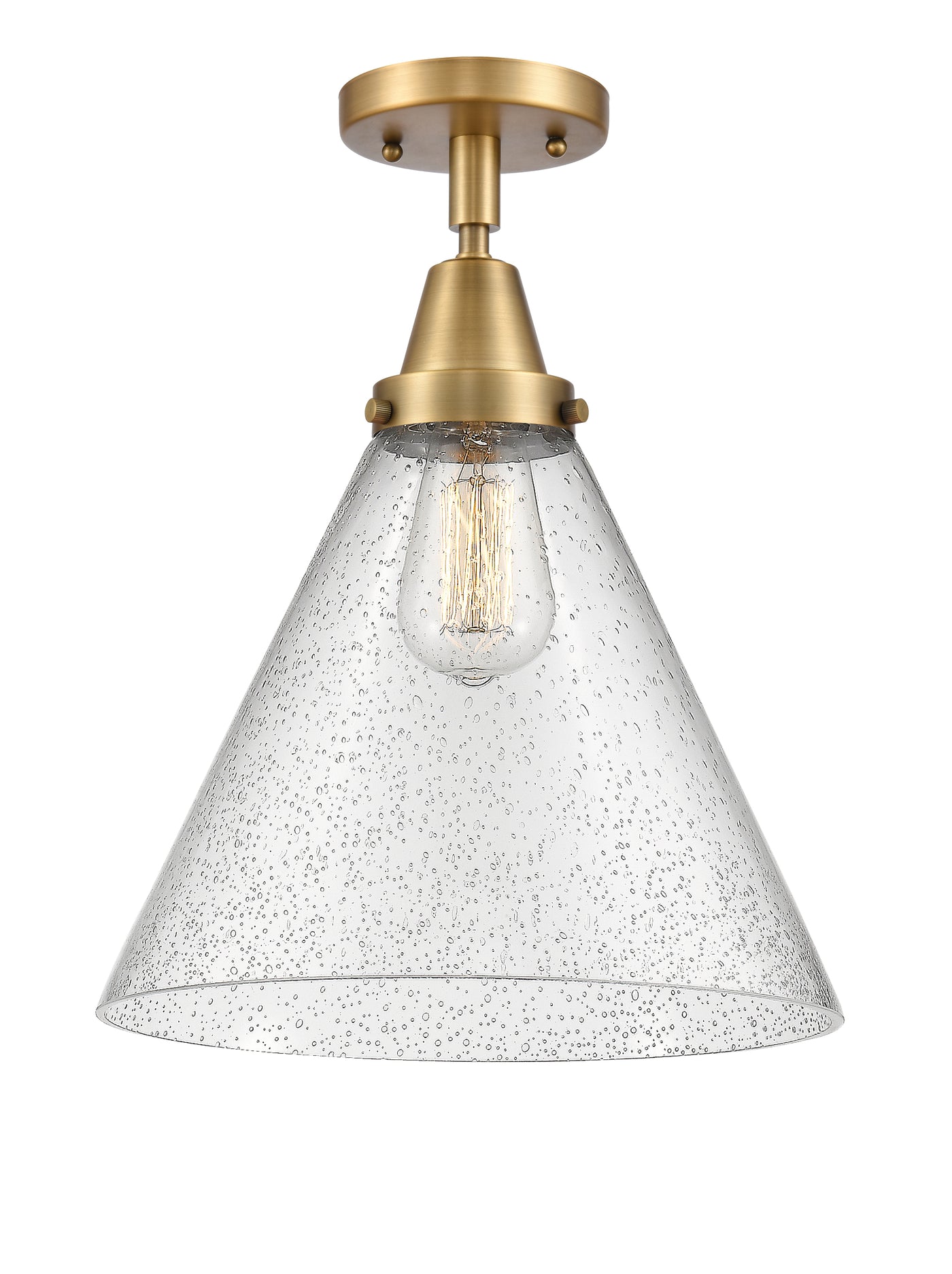 Caden Semi-Flush Brushed Satin Nickel