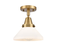 Caden Semi-Flush Mount Brushed Nickel Glass