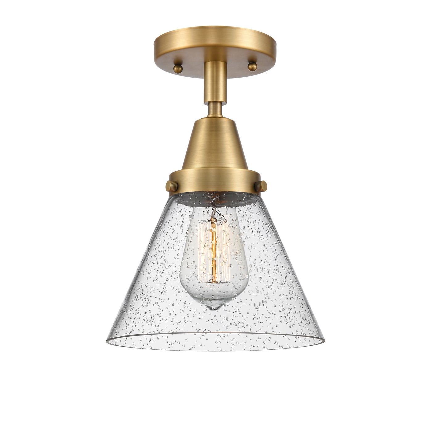 Caden Semi-Flush Mount Brushed Satin Nickel