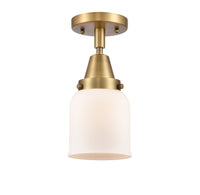 Caden Semi-Flush Mount Satin Nickel 12"