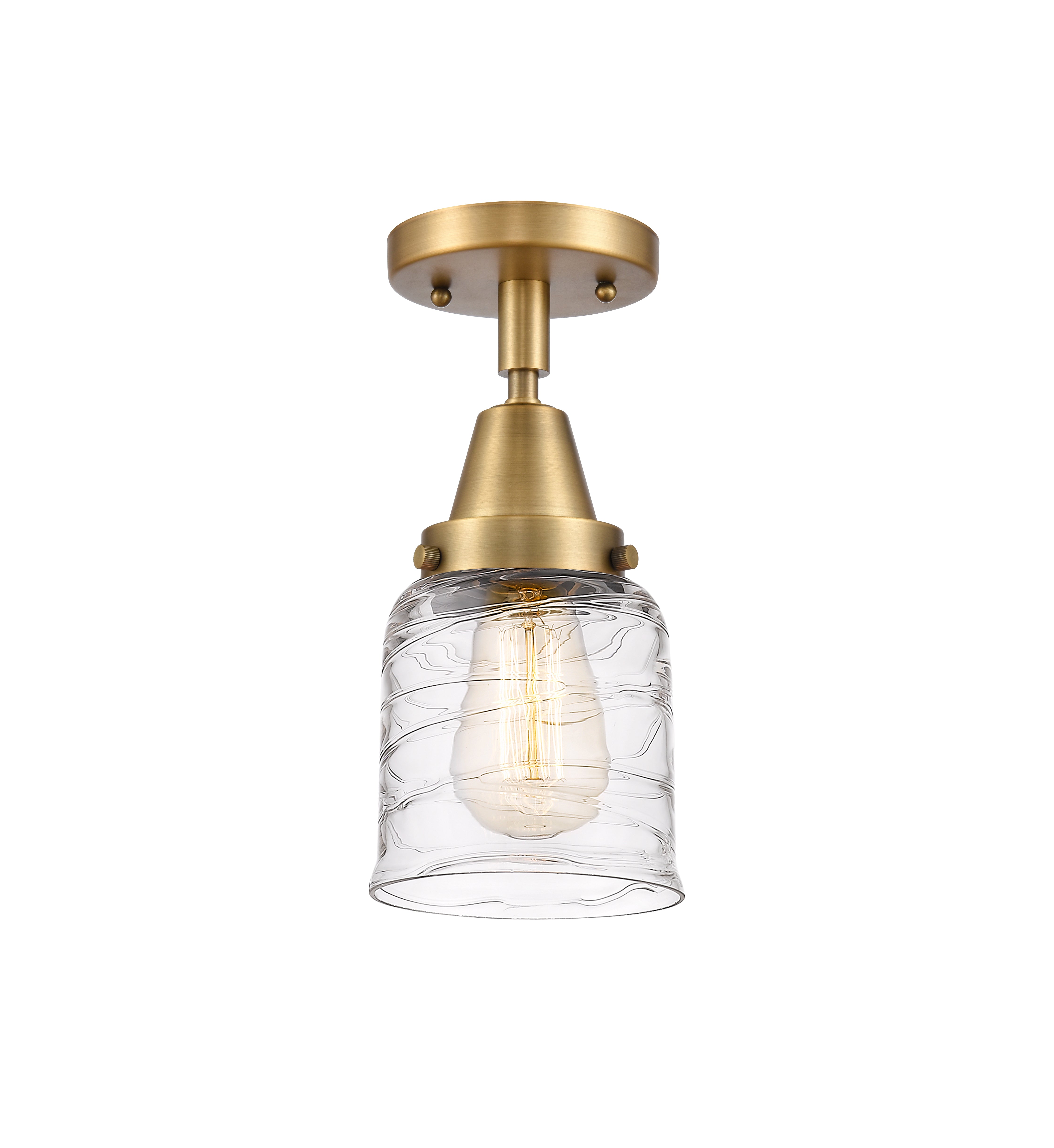 Caden Semi-Flush Mount Brushed Satin Nickel