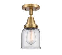 Caden Semi-Flush Mount Glass Steel Nickel