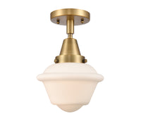 Caden Semi-Flush Mount Brushed Nickel Glass