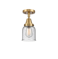 Caden Semi-Flush Mount Glass Steel Nickel