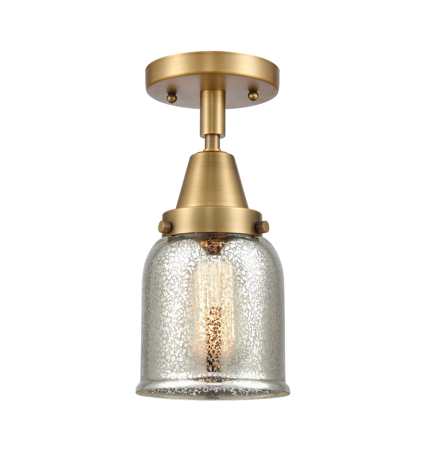 Caden Semi-Flush Mount Satin Nickel 12"