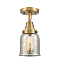 Caden Semi-Flush Mount Glass Steel Nickel