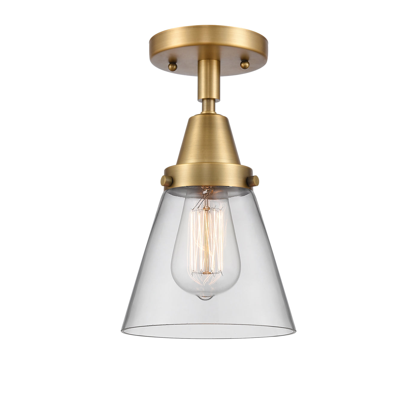 Caden Semi-Flush Mount Brushed Satin Nickel