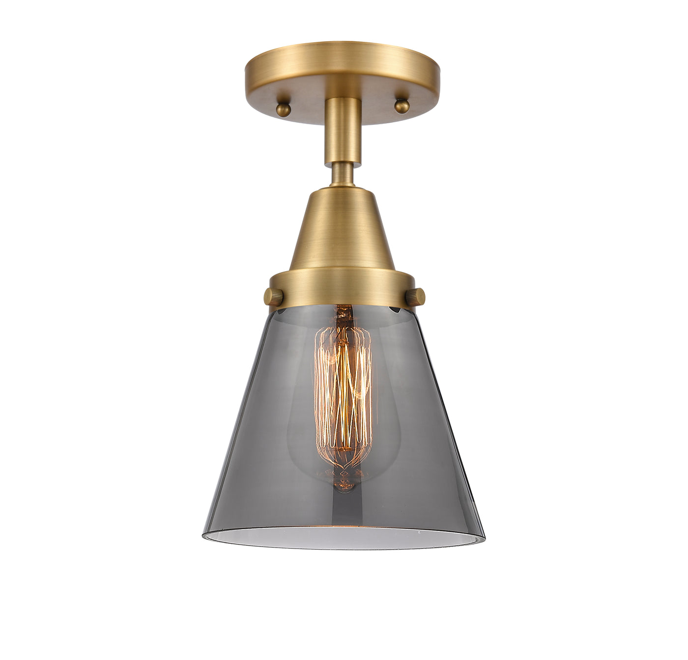 Caden Semi-Flush Mount Brushed Satin Nickel