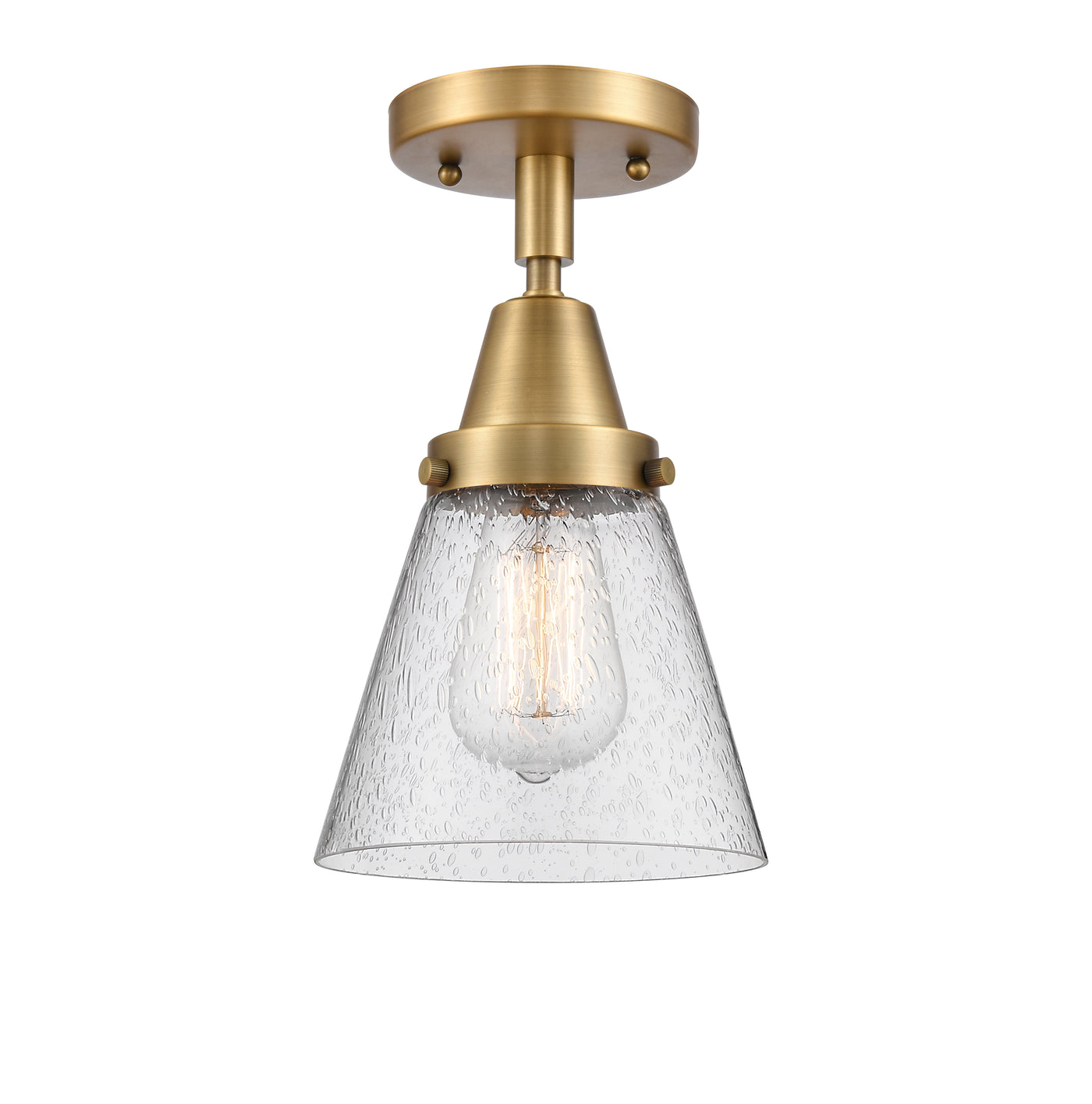 Caden Semi-Flush Mount Brushed Satin Nickel