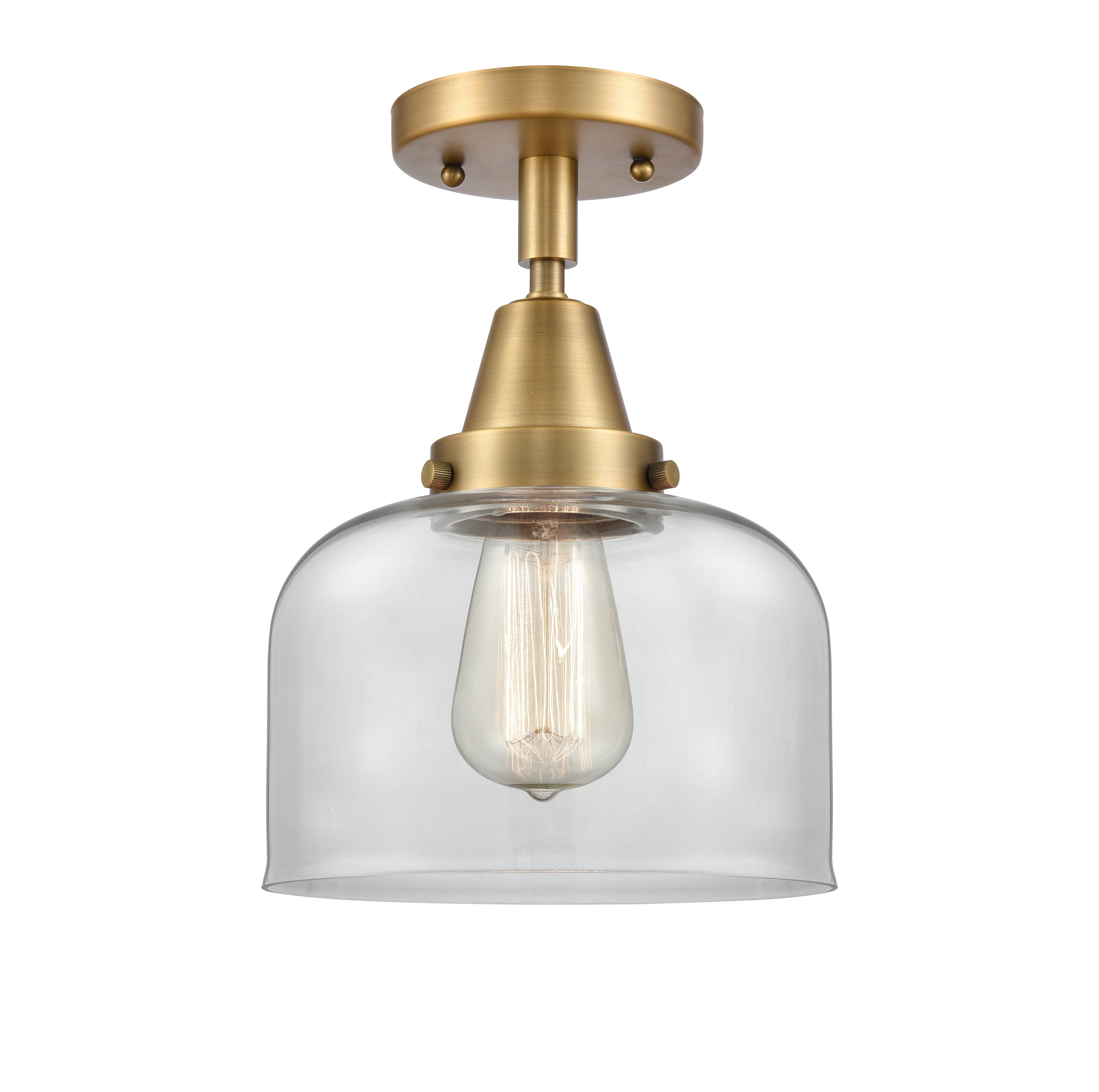 Caden Semi-Flush Mount Brushed Satin Nickel