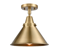 Caden Semi-Flush Mount Brushed Satin Glass