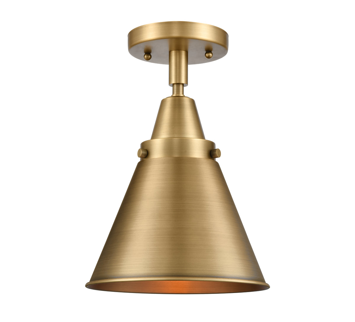 Appalachian 8-Inch 1-Light Semi-Flush Mount 12.5-Inch High