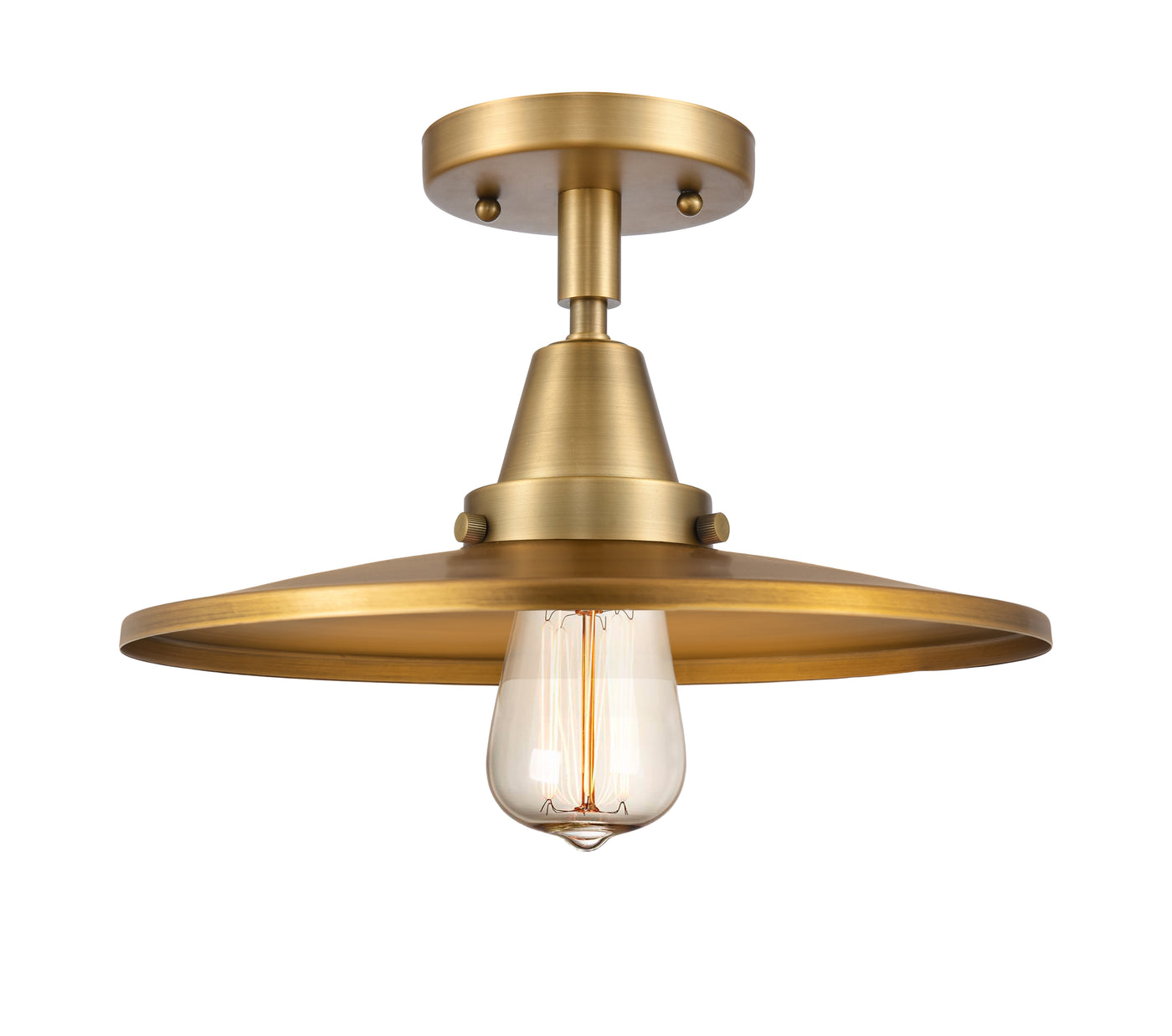 Caden Semi-Flush Mount Brushed Satin Nickel