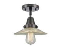 Caden Semi-Flush Mount Brushed Nickel Glass