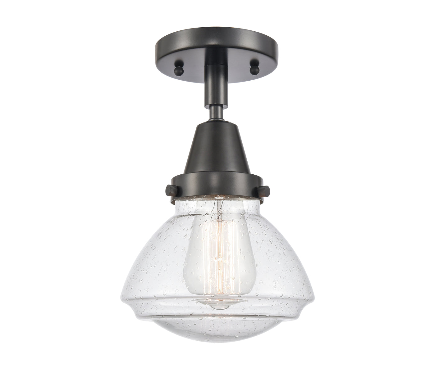 Caden Semi-Flush Mount Brushed Satin Nickel