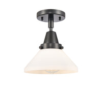 Caden Semi-Flush Mount Brushed Nickel Glass