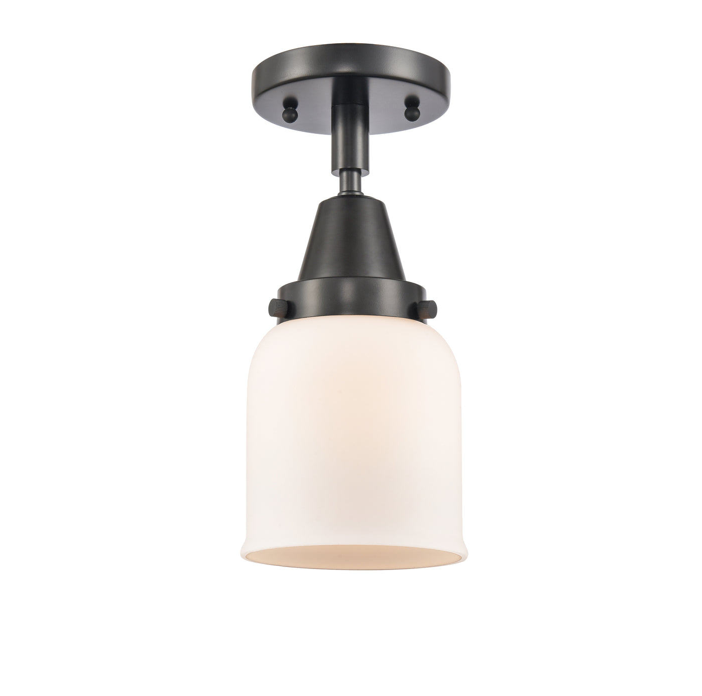 Caden Semi-Flush Mount Satin Nickel 12"