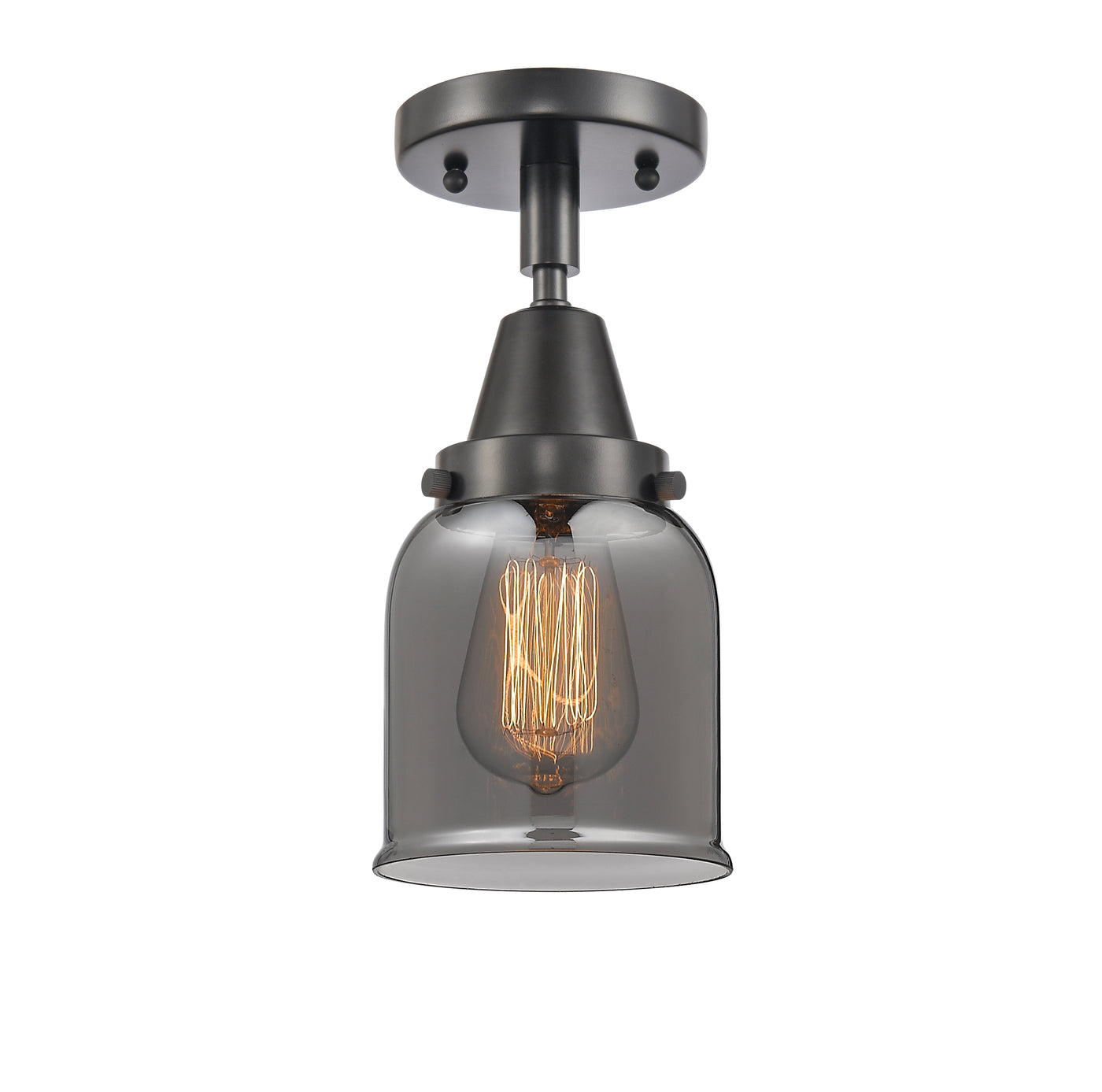 Caden Semi-Flush Mount Satin Nickel 12"
