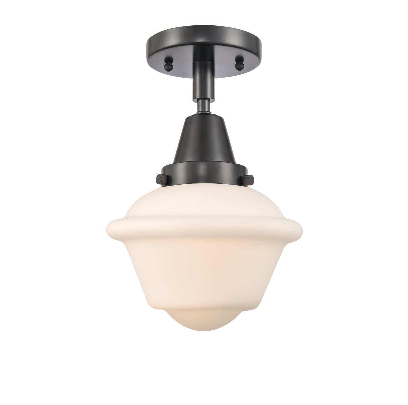 Caden Semi-Flush Mount Brushed Nickel Glass