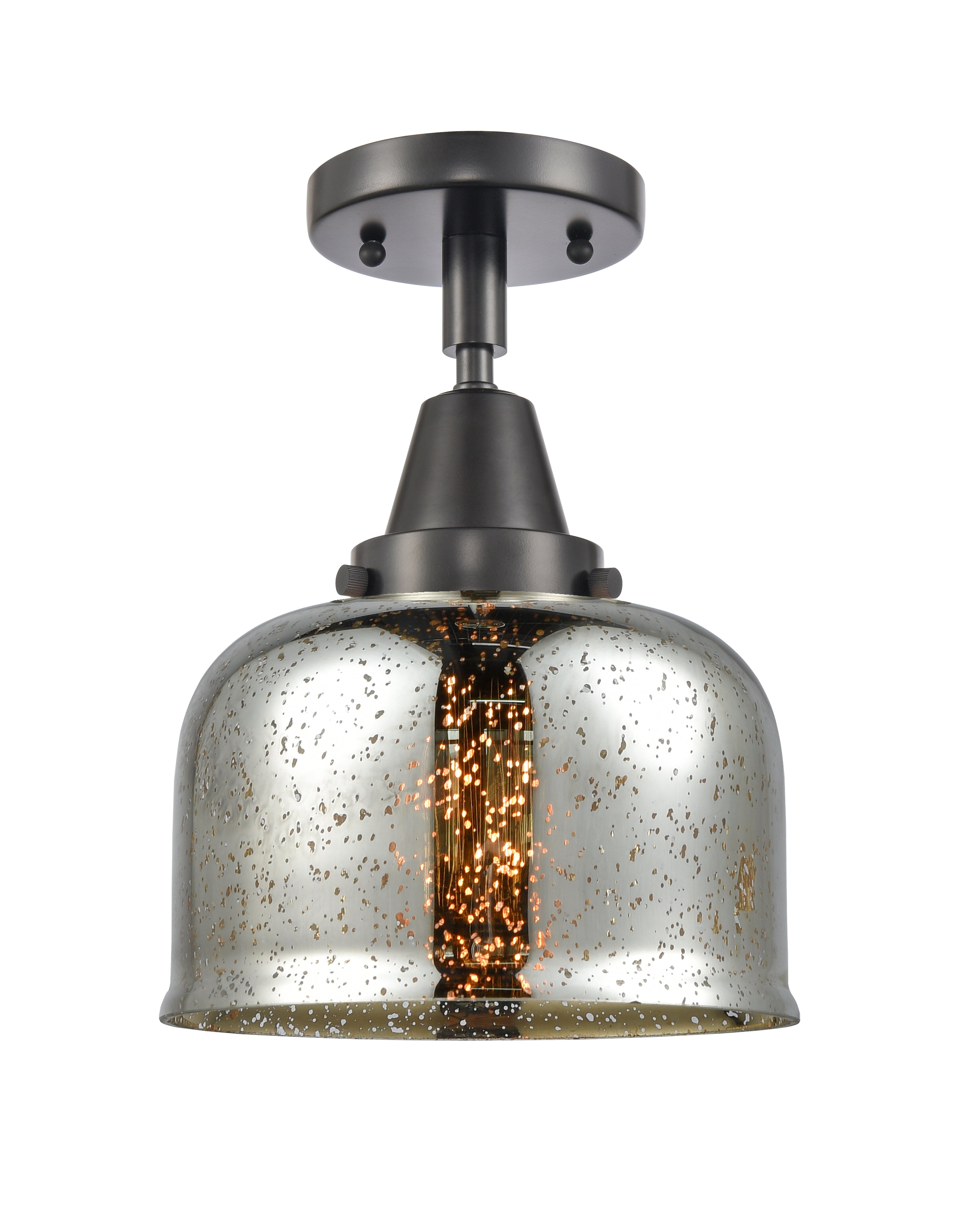 Caden Semi-Flush Mount Brushed Satin Nickel