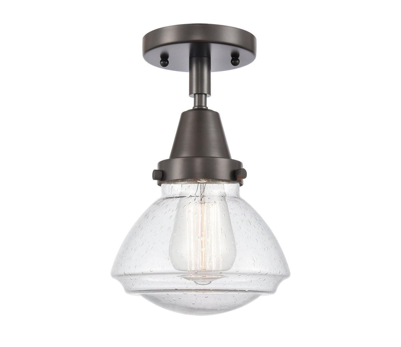 Caden Semi-Flush Mount Brushed Satin Nickel