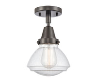 Caden Semi-Flush Mount Brushed Satin Nickel