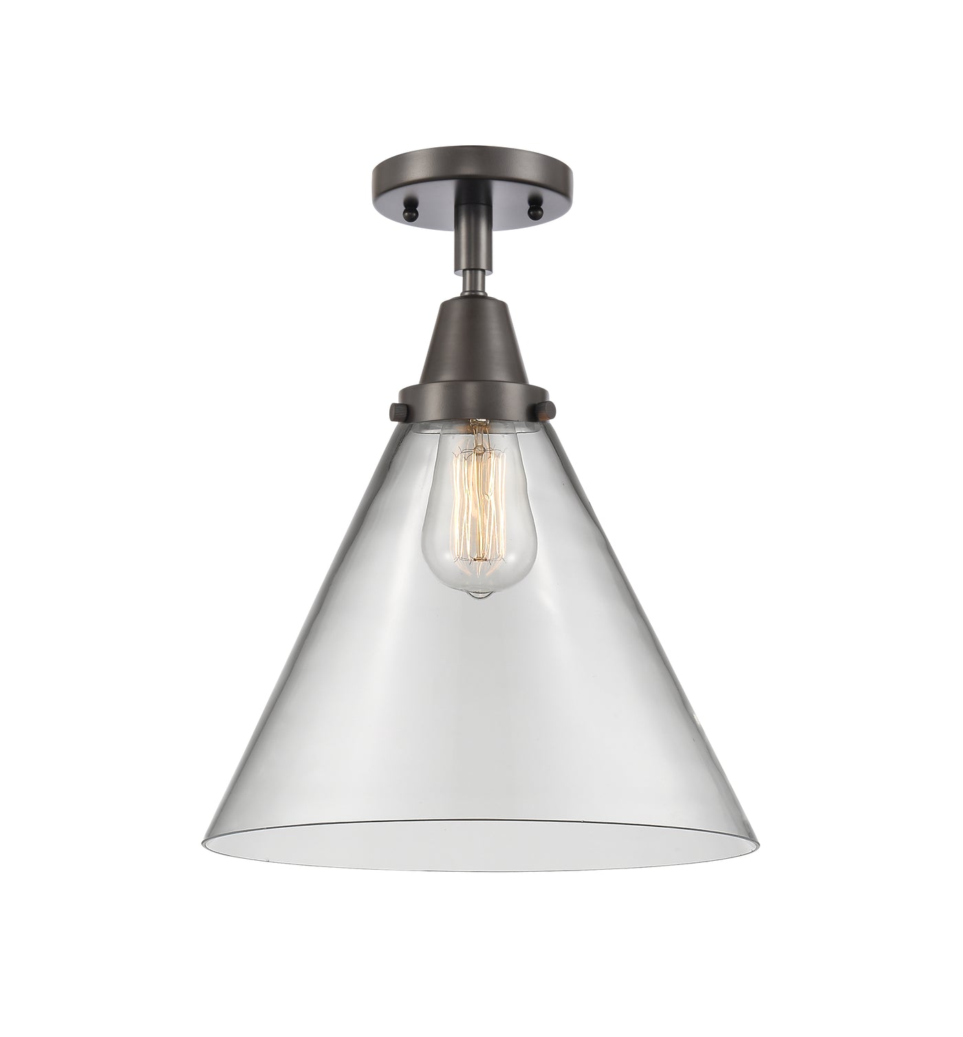 Caden Semi-Flush Brushed Satin Nickel