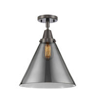 Caden Semi-Flush Brushed Satin Nickel