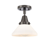 Caden Semi-Flush Mount Brushed Nickel Glass