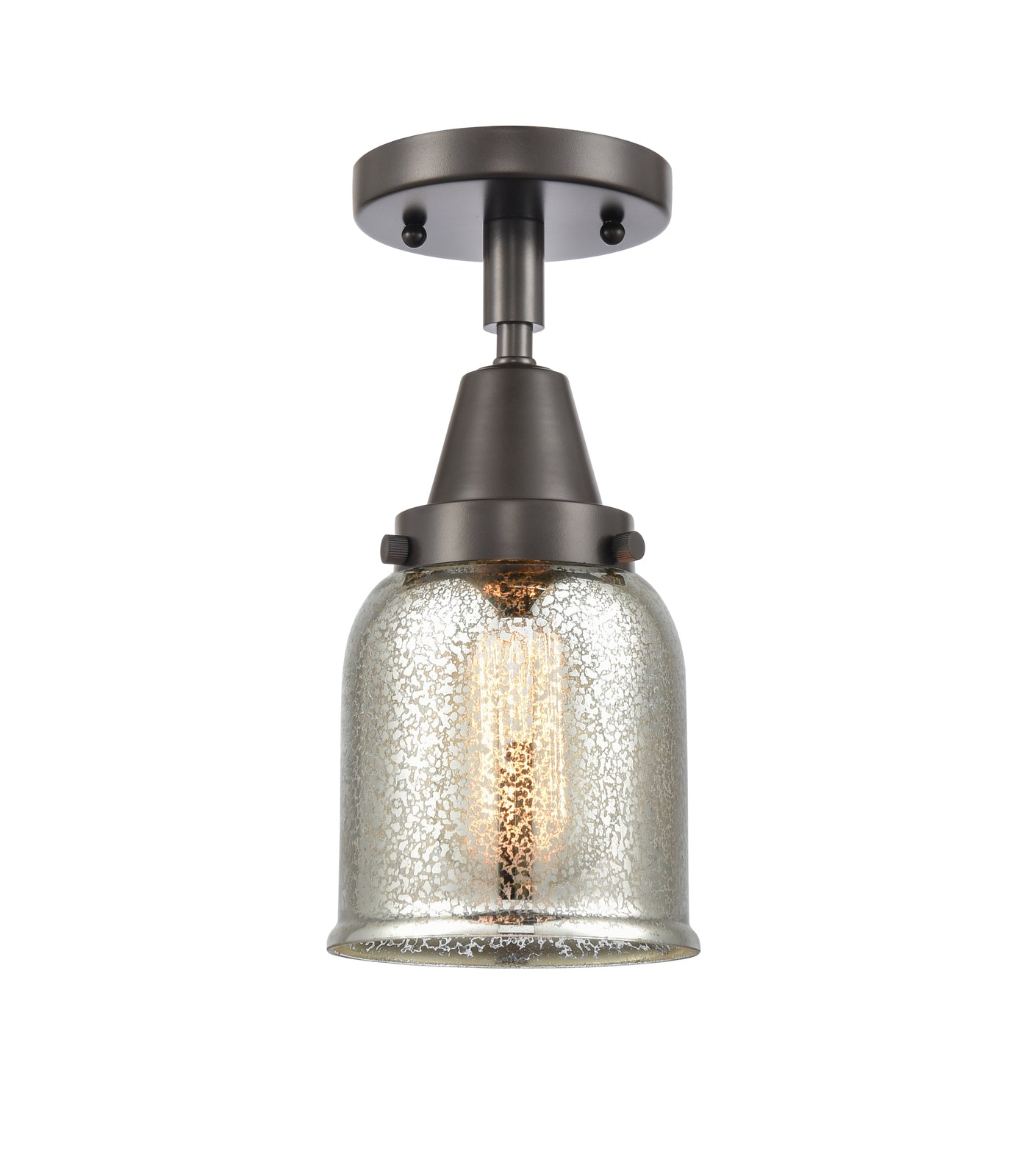 Caden Semi-Flush Mount Satin Nickel 12"