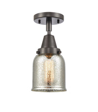 Caden Semi-Flush Mount Satin Nickel 12"