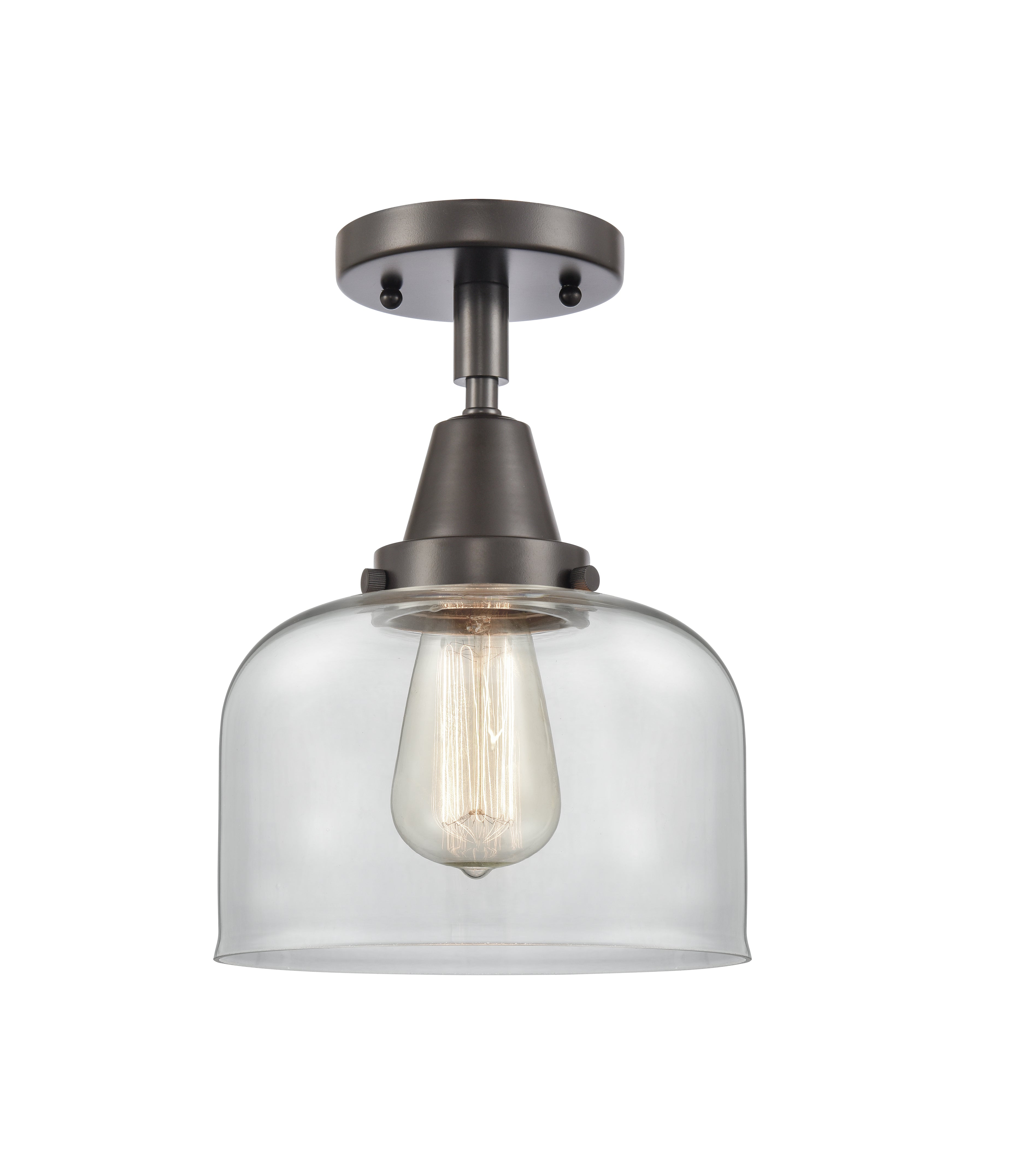 Caden Semi-Flush Mount Brushed Satin Nickel