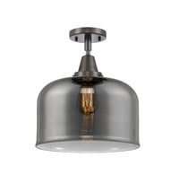 Caden Semi-Flush Mount Brushed Nickel Steel