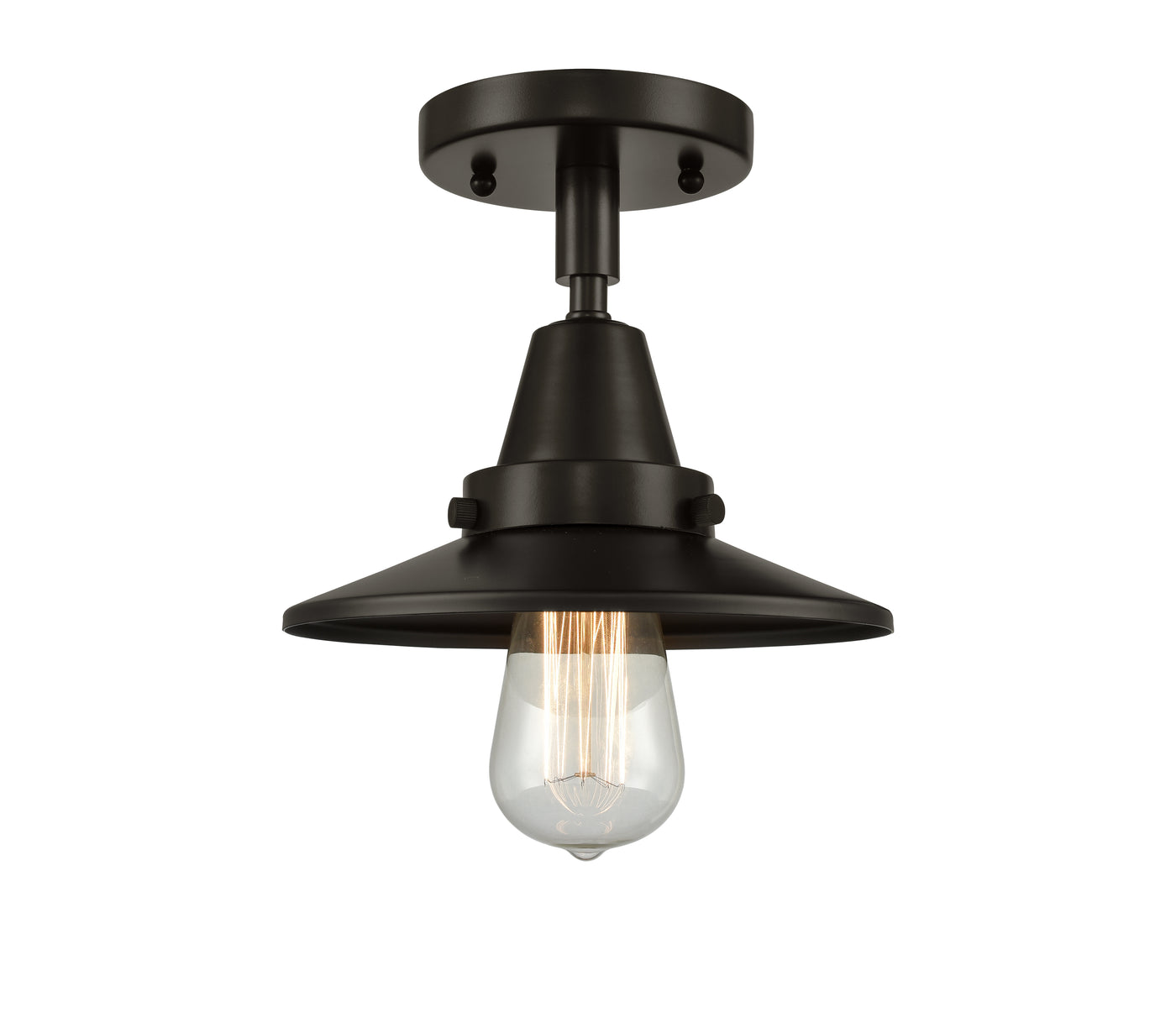 Caden Semi-Flush Mount Brushed Satin Nickel