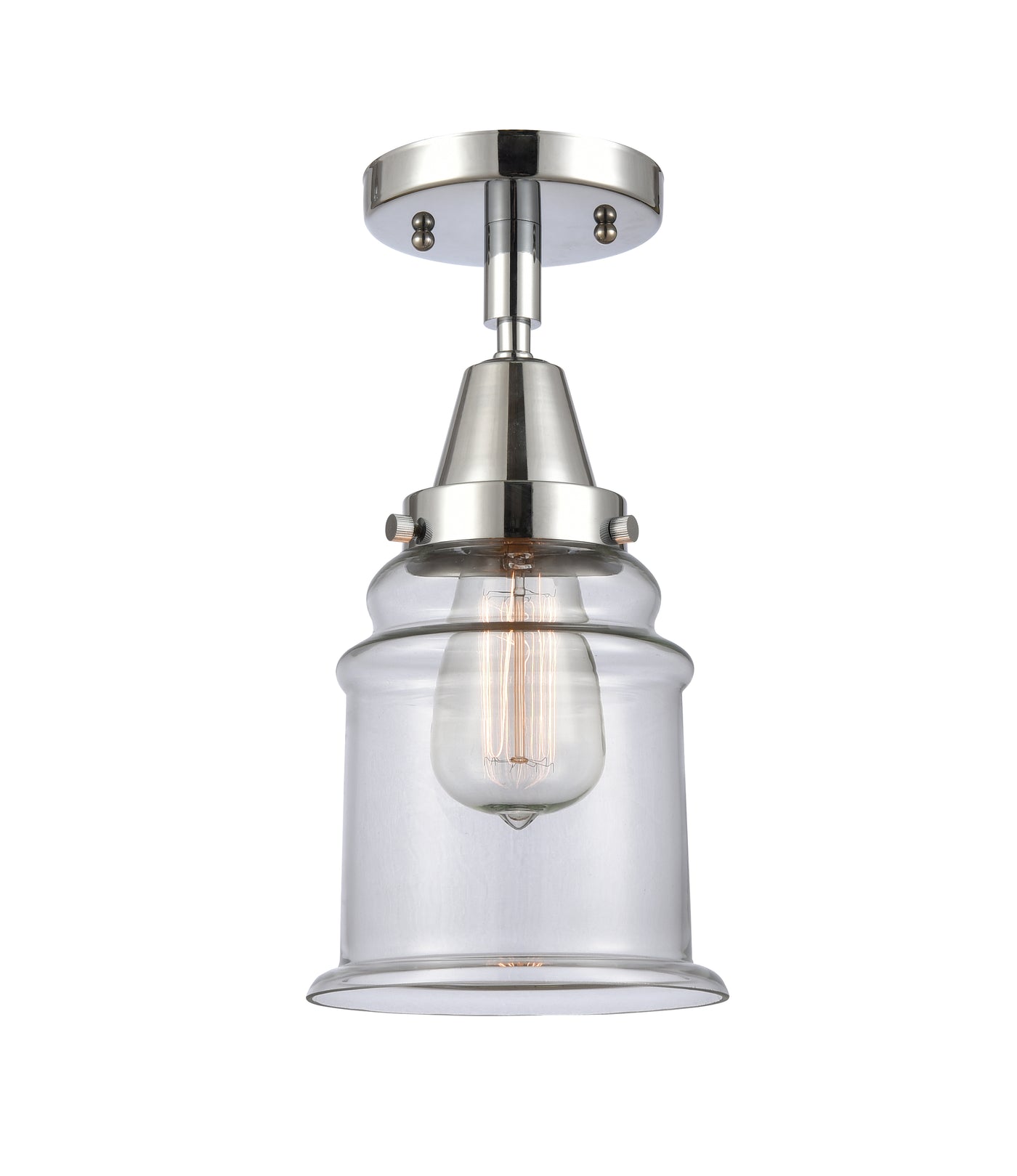 Caden Semi-Flush Mount Brushed Satin Nickel