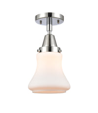 Caden Semi-Flush Mount Seedy Glass Nickel