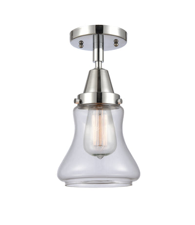 Caden Semi-Flush Mount Seedy Glass Nickel