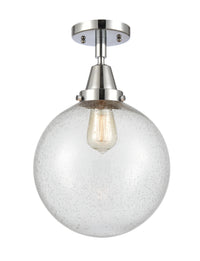 Caden Semi-Flush Mount Brushed Nickel Glass