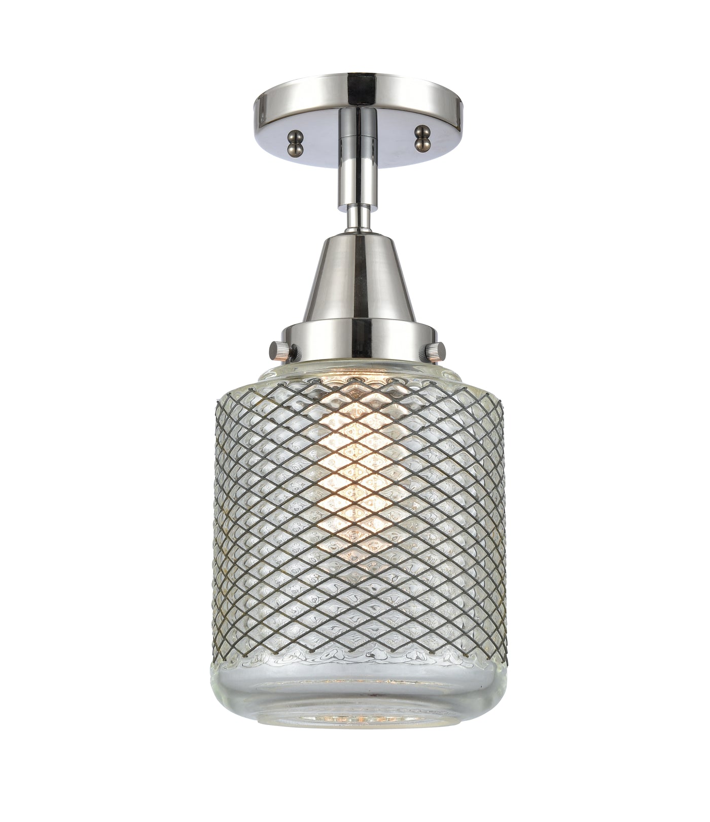 Caden Semi-Flush Mount Brushed Satin Nickel