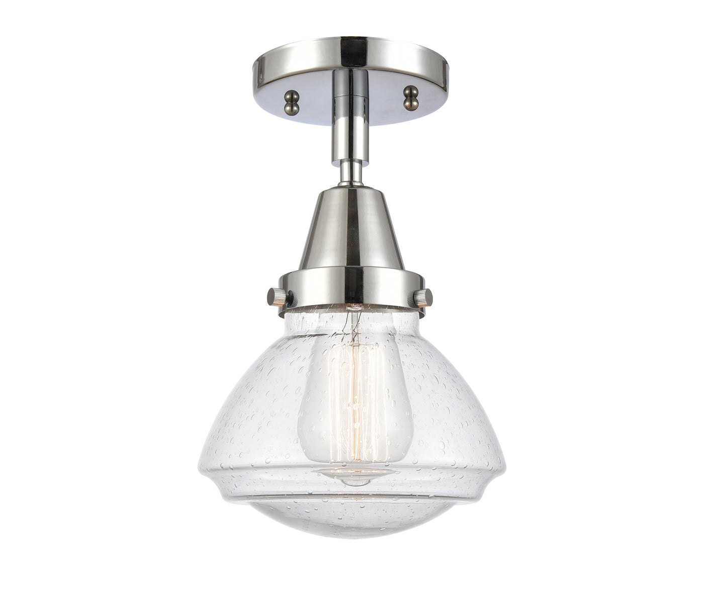 Caden Semi-Flush Mount Brushed Satin Nickel