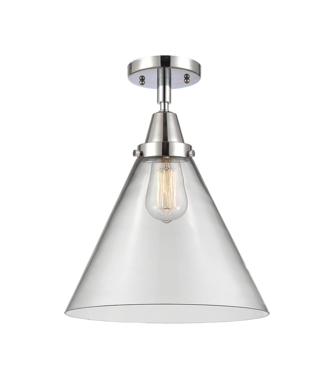 Caden Semi-Flush Brushed Satin Nickel