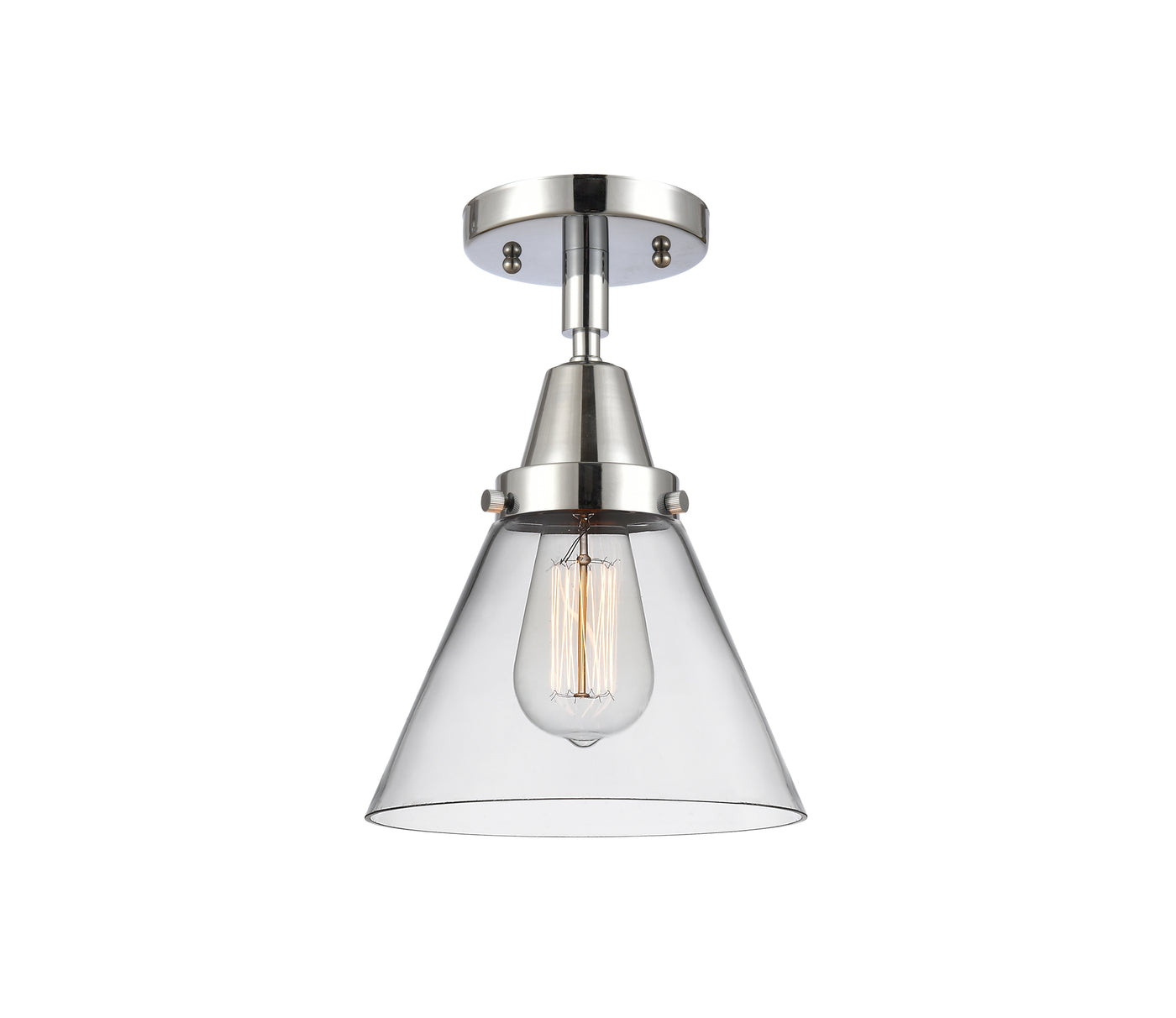 Caden Semi-Flush Mount Brushed Satin Nickel