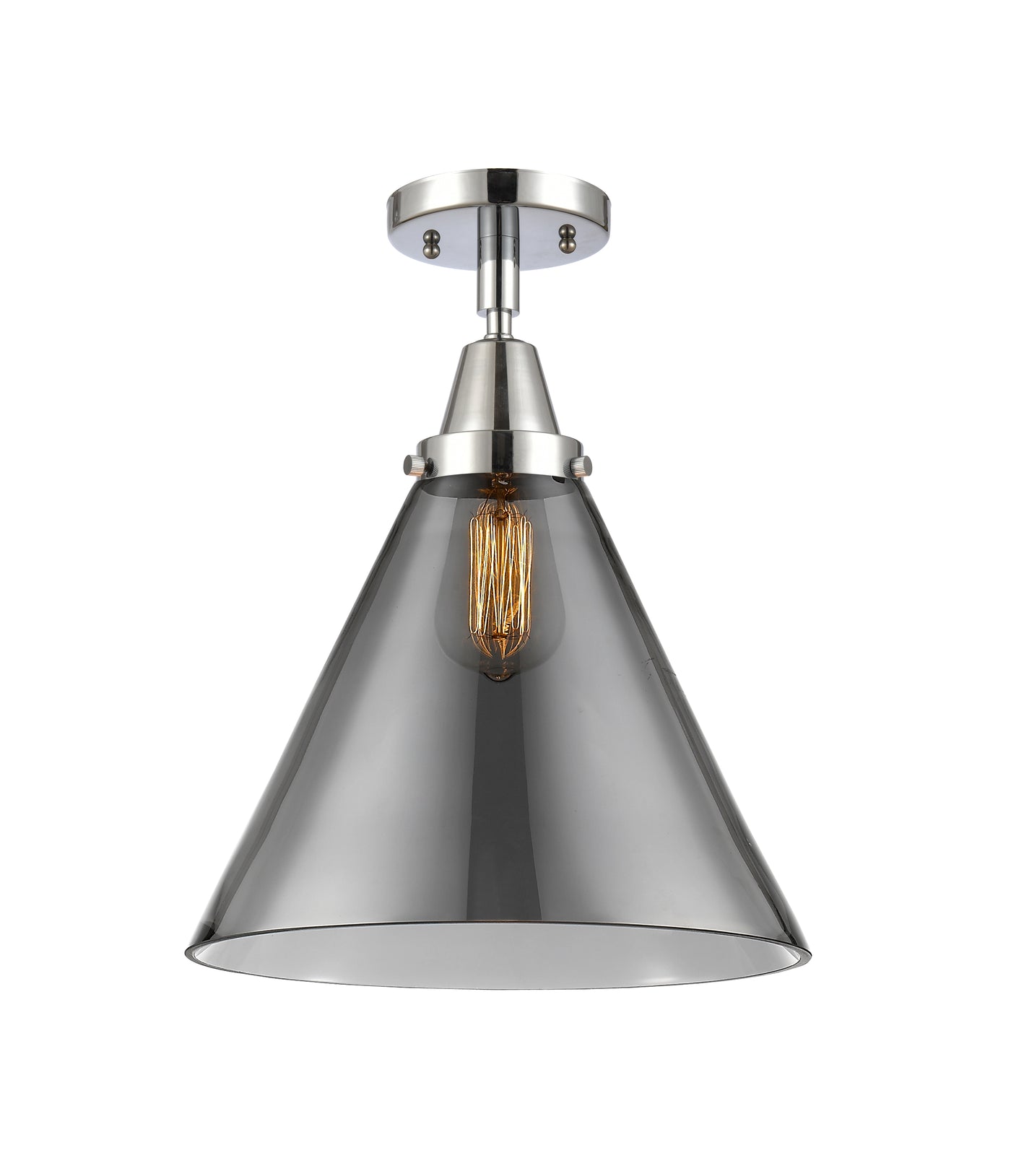Caden Semi-Flush Mount Brushed Satin Nickel