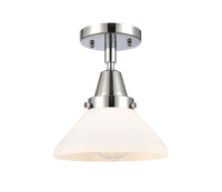 Caden Semi-Flush Mount Brushed Nickel Glass
