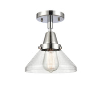 Caden Semi-Flush Mount Brushed Nickel Glass
