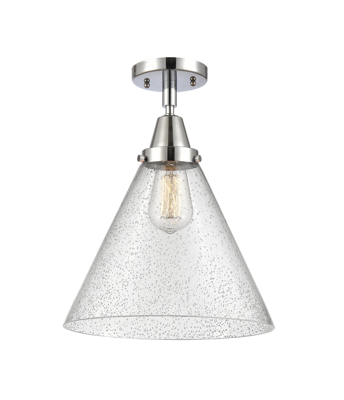 Caden Semi-Flush Mount Brushed Satin Nickel