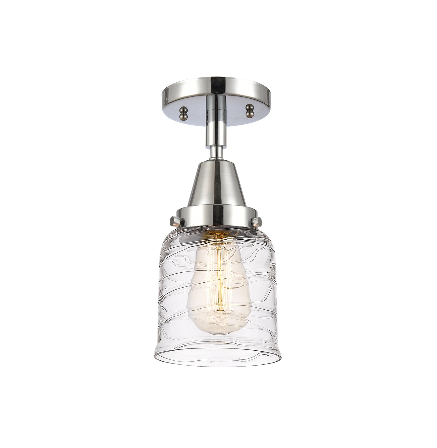 Caden Semi-Flush Mount Brushed Satin Nickel
