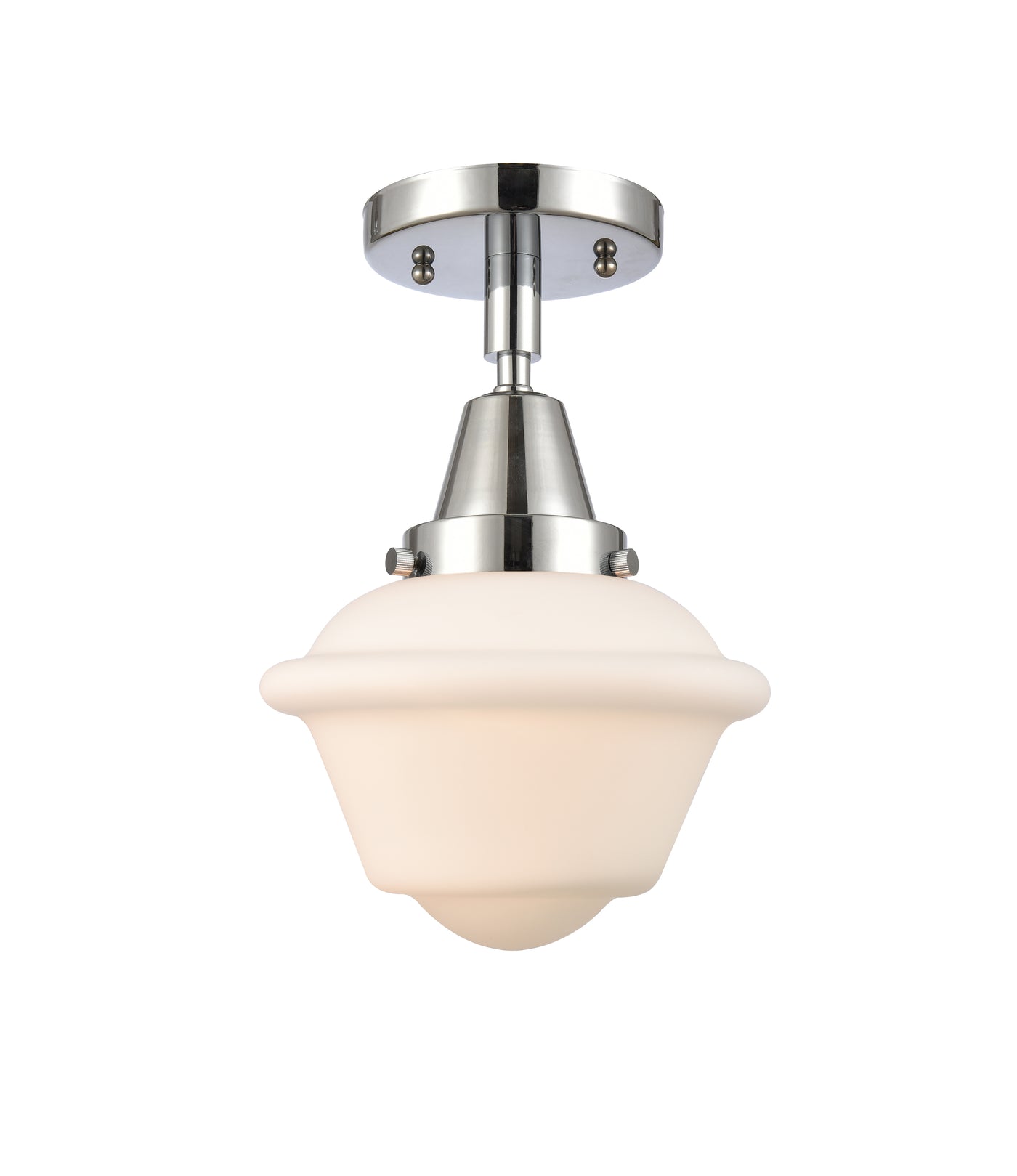 Caden Semi-Flush Mount Brushed Nickel Glass
